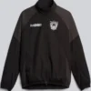Shop NFL Oakland Raiders lululemon Black Nylon Oversized Track Jacket For Sale