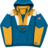 Shop Now 90s Jacksonville Jaguars Blue Pullover Hooded Jacket