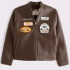 Shop Now Abercrombie McLaren F1 Brown Racer Jacket