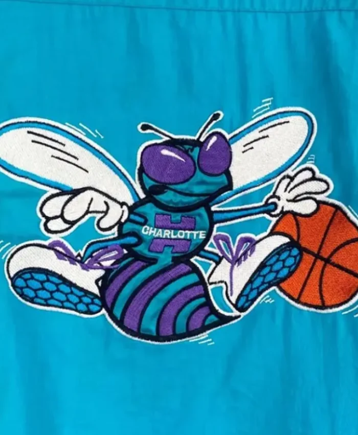 Shop Now Charlotte Hornets 90s Blue Pullover Hooded Jacket