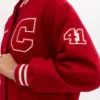 Shop Now Coach Red Wool Varsity Jacket