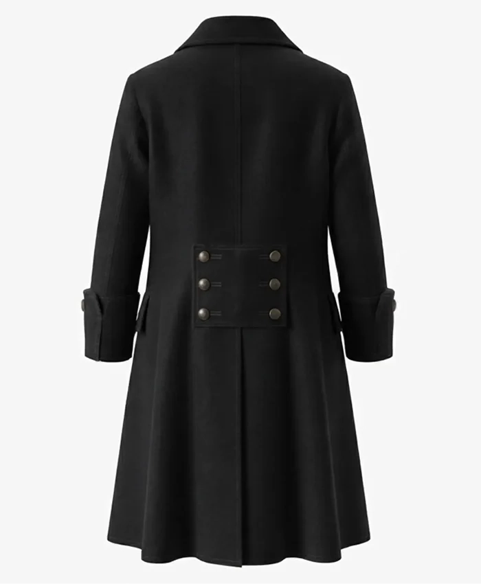 Shop Now Halloween Pirate Black Wool Long Trench Coat