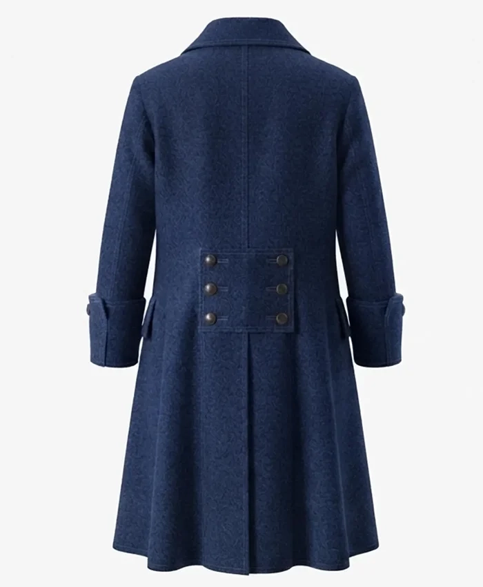 Shop Now Halloween Pirate Wool Long Blue Trench Coat