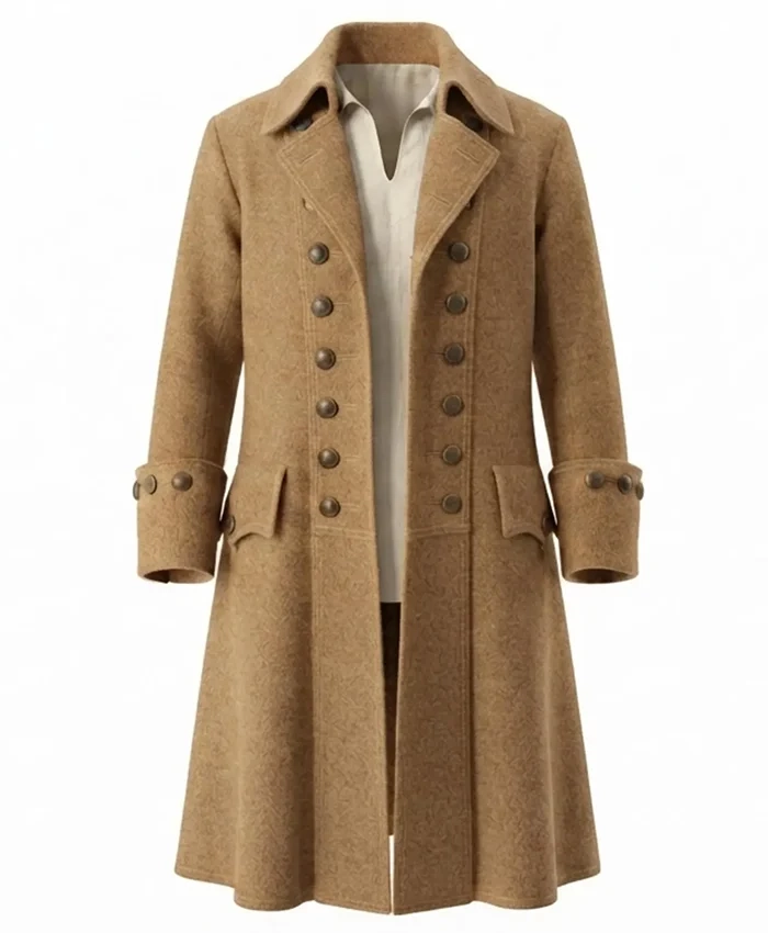 Shop Now Halloween Pirate Wool Long Tan Trench Coat