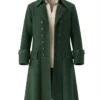 Shop Now Halloween Pirate Wool Long Trench Green Coat