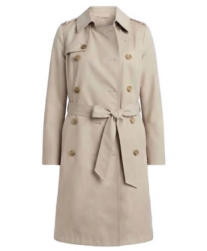 Shop Now Marfil Ester Exposito Beige Trench Coat