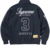 Shop Now Navy Supreme x La Martina x Jacob and Co Zip Up Sweatshirt