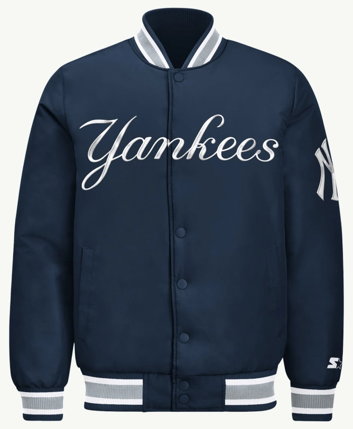 Shop Now New York Yankees Across Satin Full Snap Jacket