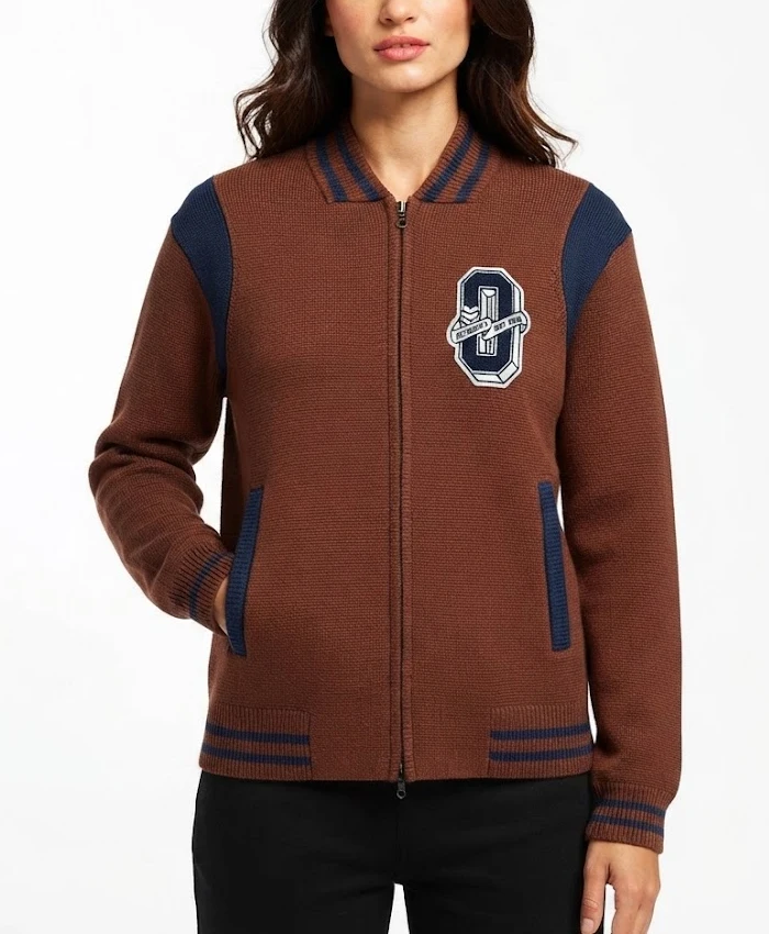 Shop Now OVO Cardigan Brown Wool Jacket