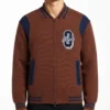 Shop Now OVO Cardigan Brown Wool Varsity Jacket Sale
