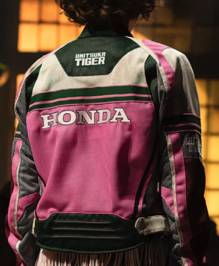 Shop Now Onitsuka Tiger x Honda Pink Leather Jacket