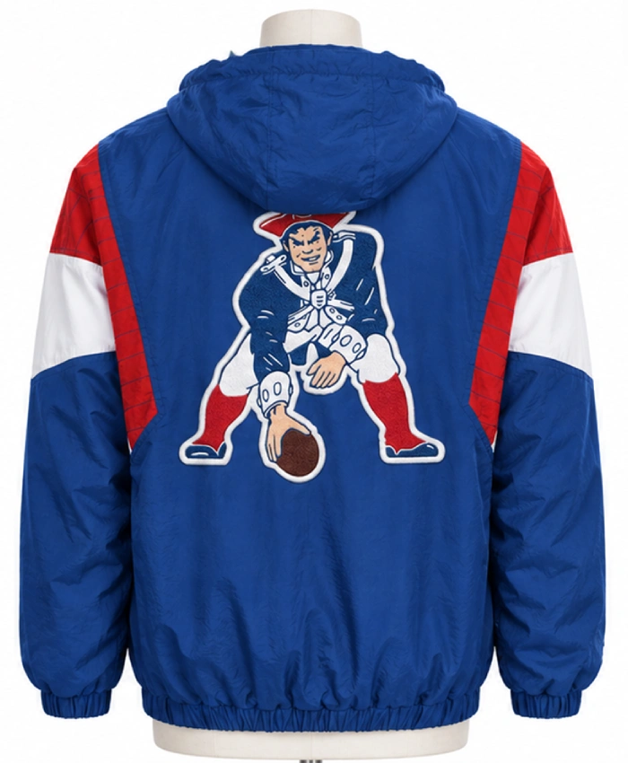 Shop Now Patriots 2026 Throwback Blue Hooded Jacket