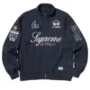 Shop Now Supreme x La Martina x Jacob and Co Zip Up Navy Sweatshirt