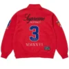 Shop Now Supreme x La Martina x Jacob and Co Zip Up Red Sweatshirt