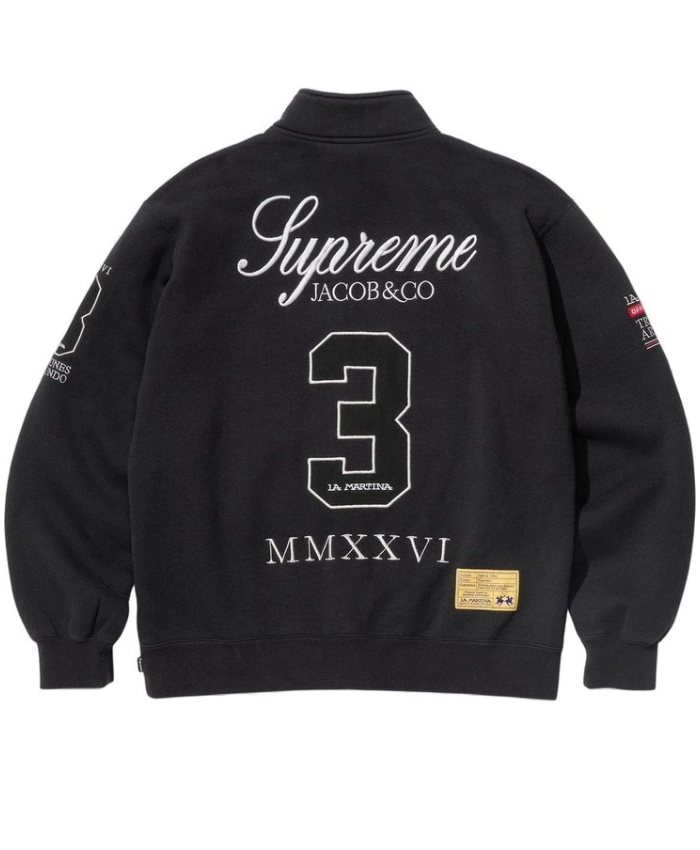 Shop Now Supreme x La Martina x Jacob and Co Zip Up Sweatshirt Sale