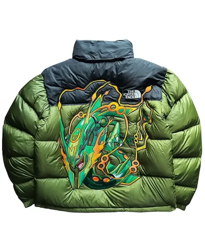 Shop Pokemon x The North Face Nuptse Green Puffer Jackets for Men and Women