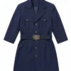 Shop Rayna Vallandingham Movie Street Fighter 2026 Juli Blue Overcoat On Sale