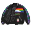 Shop Supreme x Mitchell and Ness Teams Wool Black Varsity Jacket