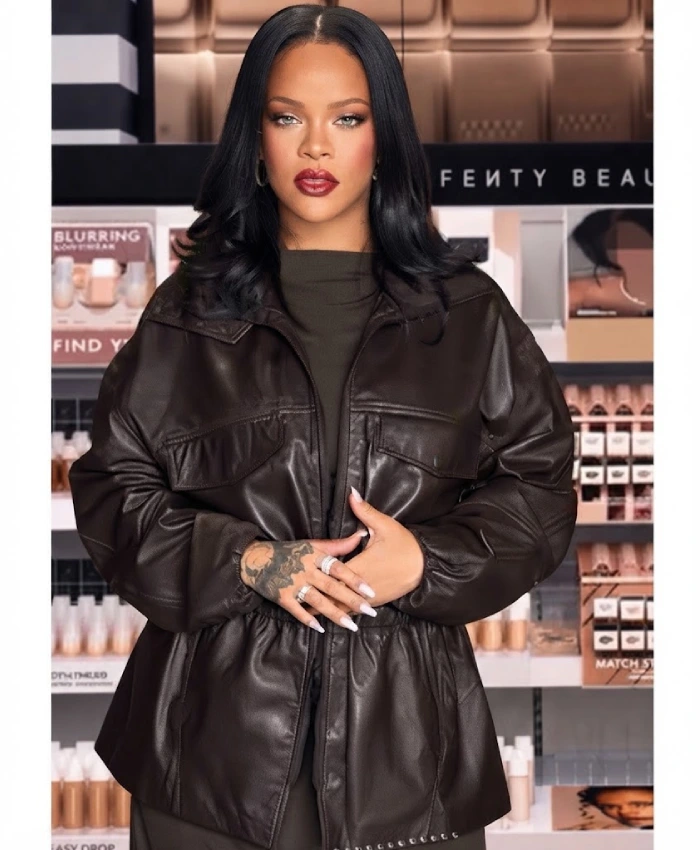 Shop The Frankie Shop Carnaby Rihanna Leather Jacket On Sale