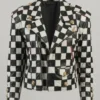 Singer Selena Quintanilla Checkered Leather Jacket
