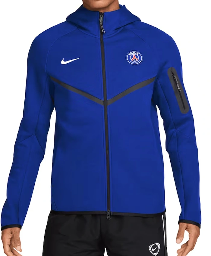 Soccer Club Paris Saint Germain Nike Tech Royal Blue Fleece Track Jacket