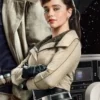 Solo A Star Wars Story Qira Cotton Beige Jacket