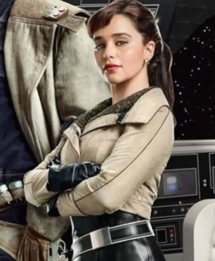 Solo A Star Wars Story Qira Cotton Beige Jacket