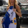 Sophie Cunningham NASCAR Blue and White Jacket