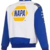 Sophie Cunningham NASCAR Racing Blue and White Jacket