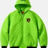 Supreme Automobili Lamborghini Zip Up Hooded Green Work Jacket