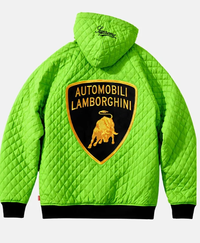 Supreme Automobili Lamborghini Zip Up Hooded Work Jacket On Sale