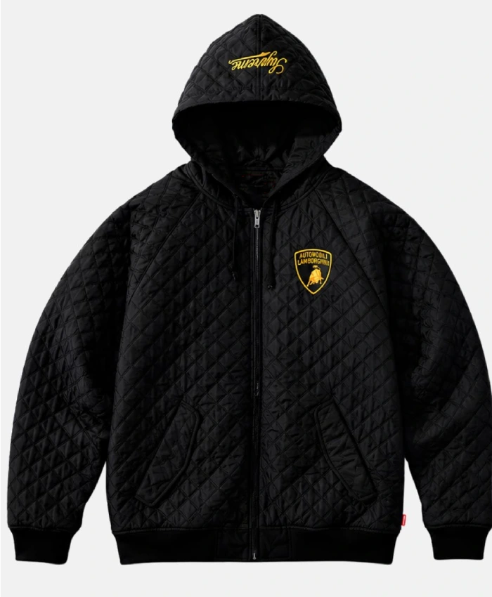Supreme Automobili Lamborghini Zip Up Hooded Work Jacket