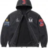 Supreme La Martina Black Cotton Hooded Jacket