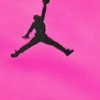 Supreme x Jordan Hooded Leather Pink Jacket For Sale 