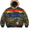 Supreme x Mitchell and Ness Teams Hooded Satin Varsity Jacket