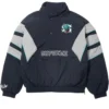 Supreme x SALEM Half Zip Navy Stadium Jacket