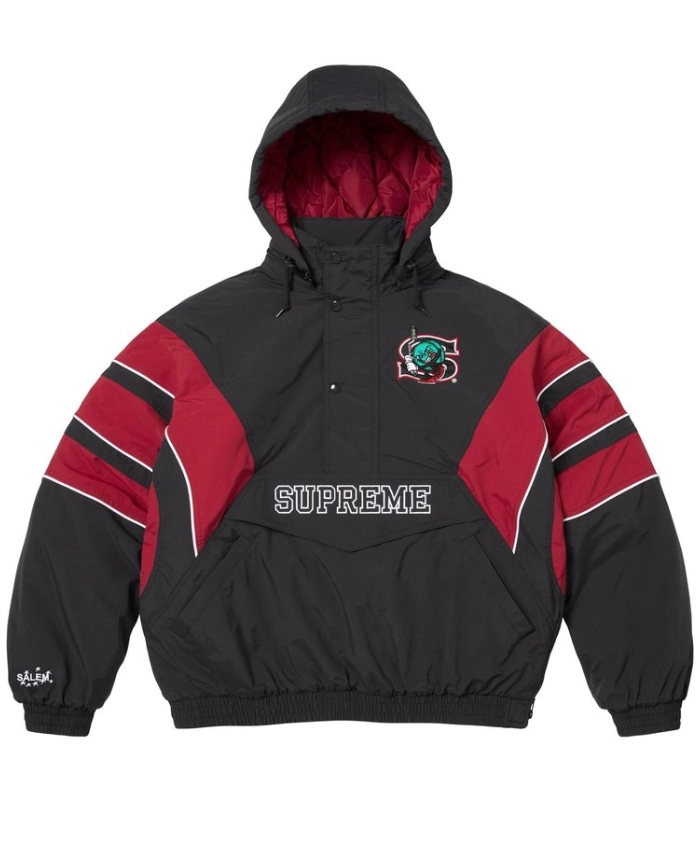 Supreme x SALEM Half Zip Stadium Jacket On Sale