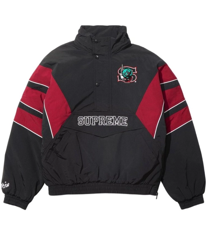 Supreme x SALEM Half Zip Stadium Jacket Sale