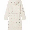 TV Series Ted Lasso Season 4 Pink Heart Print Cream Belted Robe