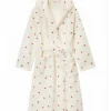 TV Series Ted Lasso Season 4 Pink Heart Print Cream Robe