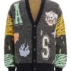 Tamia Cooper All American S08 Bre Z Distressed Grey Oversize Cardigan