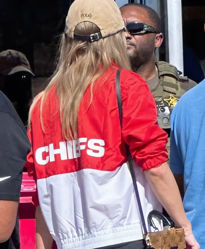 Taylor Swift Kansas City Chiefs Game Red and White Cotton Jacket Sale