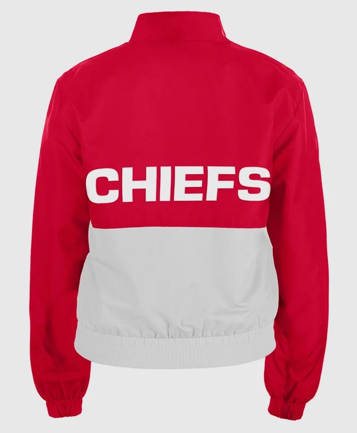 Taylor Swift Kansas City Chiefs Game Red and White Cotton Jacket