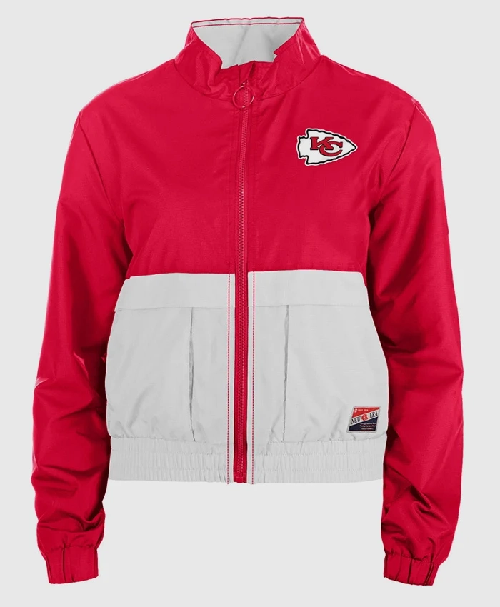 Taylor Swift Kansas City Chiefs Game Red and White Jacket