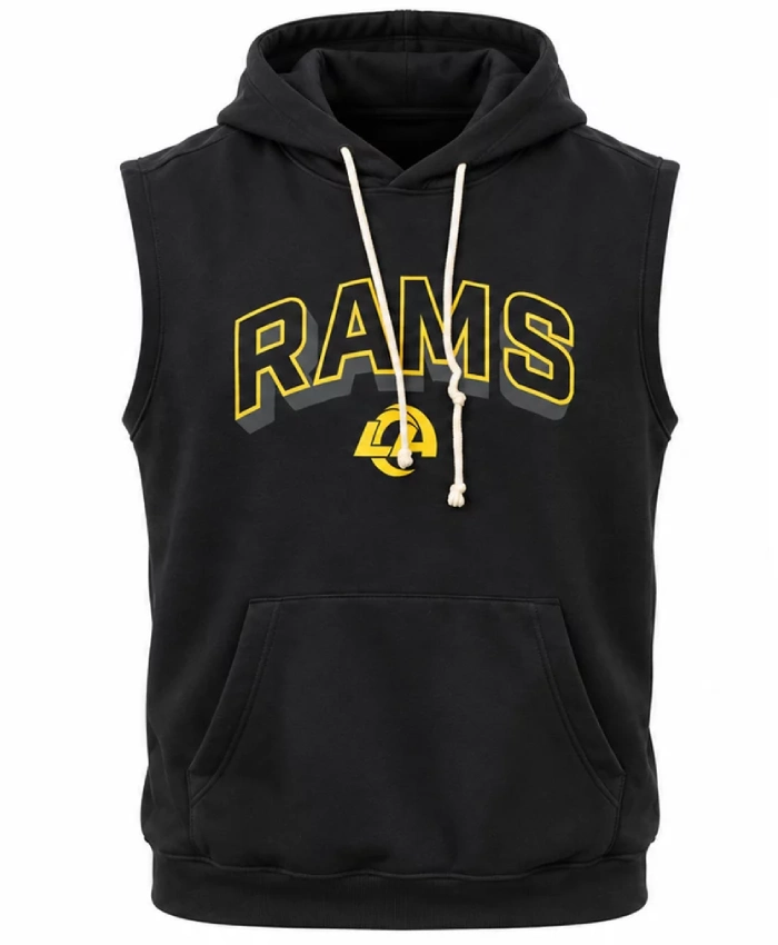 Los Angeles Rams Myles Garrett Sleeveless Hoodie - Image 2
