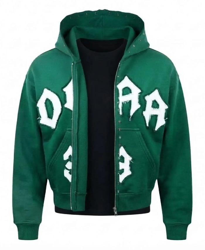 Team Seattle Seahawks Don Q Green Fleece Zip Up Hoodie
