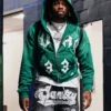 Team Seattle Seahawks Don Q Green Zip Up Hoodie