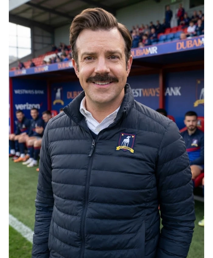 Ted Lasso Jason Sudeikis Ted Lasso Black Puffer Jacket