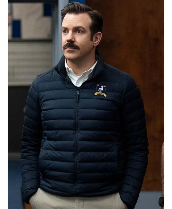 Ted Lasso S04 Jason Sudeikis Ted Lasso Black Puffer Jacket Sale