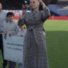 Ted Lasso S4 Hannah Waddingham Long Houndstooth Trench Coat